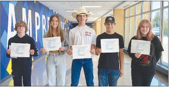 C.H.S. April Students of the Month