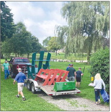 Benches Built in  River Hill Park