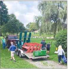 Benches Built in  River Hill Park