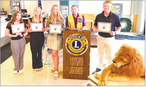 Four Students Receive Eden Lions Club Scholarships