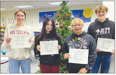 C.H.S. November  Students of the Month